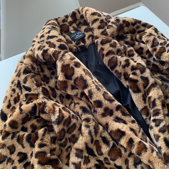 Leapard print open coat - Picture 3 of 4